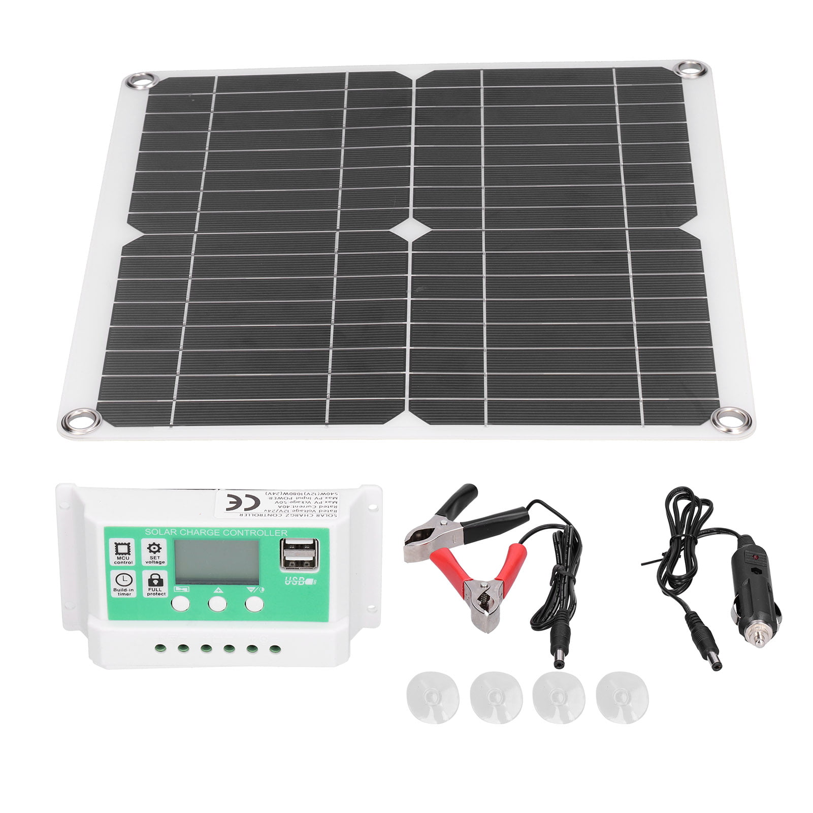 20W 12V Outdoor Car Boat Yacht Solar Panel Battery Supply Power Charger I6M4 