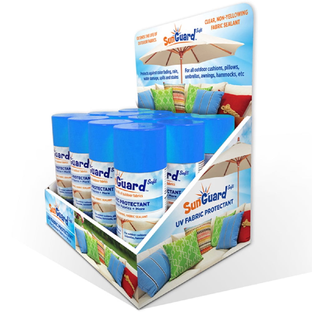 SUNGUARD Fabric UV Sealant Spray for Fading, Waterproof Protection and Stain Resistance for Outdoor & Indoor Fabrics (2-Pack)
