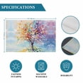 thumbnail image 6 of Impressionist Rainbow Tree with Daisies Placemats Set of 4,Wipeable Washable Table Mats for Dining Tables, Pastel Landscape Place Mats for Kitchen Event Party Tabletop Decor, 6 of 9