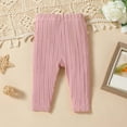thumbnail image 3 of WhouRiu Infant Girl's Pants Ribbed Knitted Elastic Waist Leggings Baby Soft Cozy Active Fall Winter Trousers Multi-color,Sized 9-12 M, 3 of 8