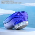 thumbnail image 3 of Lureza Mini Portable Shaver, Lureza Shaver for Men, USB Rechargeable, Waterproof Electric Razor Men with Digital Display for Travel Office Business Trip (Blue), 3 of 7