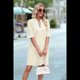 thumbnail image 5 of Vestido Recto Informal con Cuello en V Color Albaricoque L, 5 of 10
