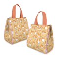 thumbnail image 2 of Corgi Dog and Footprints Insulated Lunch Bag for Women & Adults,Large Portable Soft Cooler Lunch Bag,Thermal Food Storage Tote with Pearl Cotton,8.66L,8.75x5.75x9.5 Inch, 2 of 6