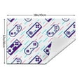thumbnail image 3 of LNWH Cartoon Purple Gaming Console Pattern Placemats, 4 PCS Heat Resistant Washable PVC Table Mats, 18"x12", 3 of 6