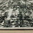 thumbnail image 3 of 2' X 7' Black Abstract Stain Resistant Indoor Outdoor Area Rug, 3 of 10