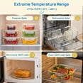 thumbnail image 5 of Sindcom 7 Pack Glass Storage Containers with Airtight Lids, Glass Meal Prep Containers, Lunch Office Meal for Microwave,Freezer and Dishwasher, BPA Free,Yellow, 5 of 8