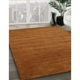 thumbnail image 3 of Ahgly Company Machine Washable Indoor Rectangle Contemporary Mahogany Brown Area Rugs, 8' x 10', 3 of 7