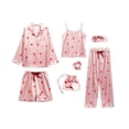 thumbnail image 3 of Conjunto de pijama de 7 piezas para mujer, Sexy ropa de dormir, trajes de dormir suaves y dulces, regalo para el hogar, otoño e invierno, 2024, 3 of 5