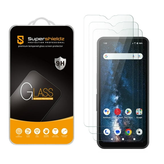 (3 Pack) Supershieldz Designed for Sonim (XP Pro) Tempered Glass Screen Protector, Anti Scratch, Bubble Free
