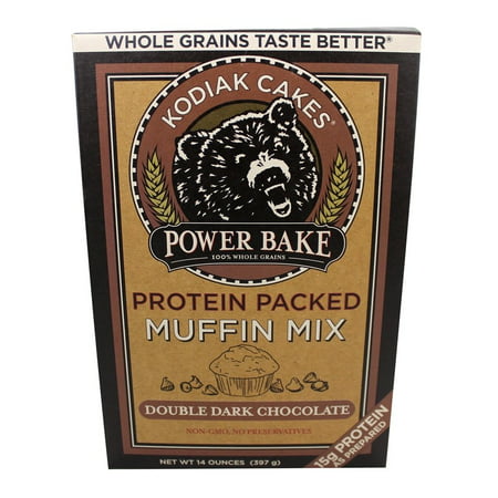 Power Bake Protein Packed Muffin Mix Double Dark Chocolate 14 Ounce Kodiak