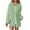 Green, variant on Womens Oversized Shirt Solid Color Loose Fit Breathable Casual Fashion Top Army Green L