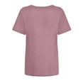 thumbnail image 4 of TSADFHJI Hauts et Robes d'Été Mode Décontractée pour Femmes Imprimé Ruban Promotionnel International T-Shirt à Manches Courtes Col Rond TTG, 4 of 5