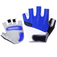 thumbnail image 2 of 1 par de guantes de ciclismo transpirables y antideslizantes, guantes deportivos de medio dedo, talla XL (azul), 2 of 8