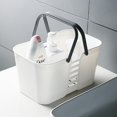 thumbnail image 2 of Plastic Storage Basket with Handles  Shower Caddy Organizer for Bathroom Kitchen, 2 of 6