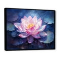thumbnail image 2 of Designart "Luminescent Lotus Dream" Lotus Floater Framed Canvas Art Print, 2 of 5