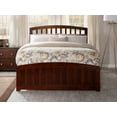 thumbnail image 4 of Richmond Full Platform Bed with Matching Foot Board with Full Size Urban Trundle Bed in Walnut, 4 of 7