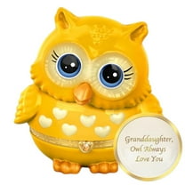 The Bradford Exchange Granddaughter, Owl Always Love You' Birthstone Music Box Collection Issue #12: November Heirloom Porcelain Music Box with 'You Are My Sunshine' Melody" 4.5-Inches
