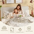 thumbnail image 4 of Juego de sábanas Sleep Philosophy True North, 100% franela de algodón, 4 of 9