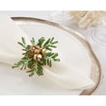 thumbnail image 4 of Saro Lifestyle Beaded Snowflake and Bells Napkin Ring (Set of 4), 4 of 5