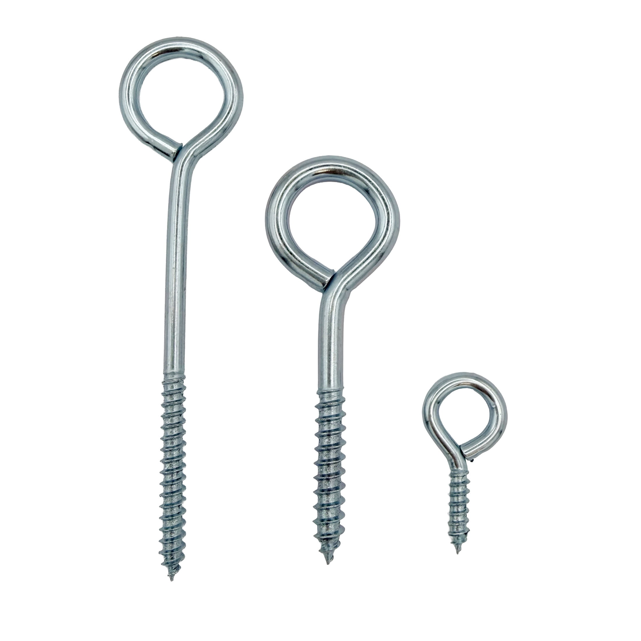 (2 pack) Screw Eye Bolt Assortment Pack, 3 Assorted Sizes, Zinc, Peerless Chain Company, #4800660