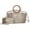 Light Gray, variant on MKF Collection Phoebe Faux Crocodile-Embossed Vegan Leather Women's Tote Bag & Wristlet Wallet Bag, Stylish Top Handle Purse Handbag 2 pcs by Mia K - Charcoal Gray