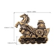 thumbnail image 2 of LOLIPPYY Vintage Brass Horse Figurine Metal Sculpture for Home and Office Tabletop Decoration, 2 of 8
