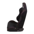 thumbnail image 2 of NRG INNOVATION Seat Type-R Reclinable Black Cloth w/Red Stitch, 2 of 5