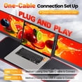 thumbnail image 2 of Extensor de pantalla triple para laptop Miesebe de 15.6" FHD USB-C, 2 of 7