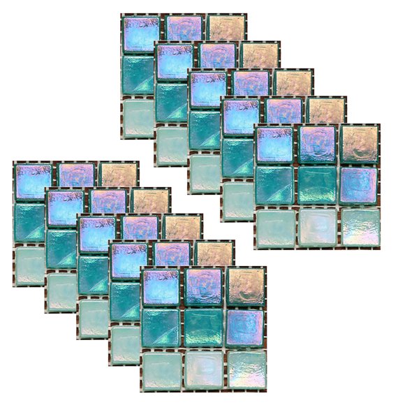 Peel and Stick Floor Tile Tile Decoration Diy Wall and Floor Stickers 10Pc Peel and Stick Wall Tiles