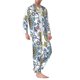 thumbnail image 2 of Fotbe Flowers and Butterflies Pijama de Hombre con Estampado de Manga Larga, Conjunto de 2 Piezas, Ropa de Dormir Suave y Cómoda con Bolsillos-Large, 2 of 7