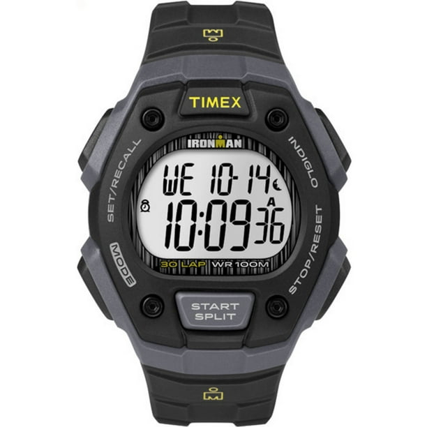 timex men's t5e901 ironman classic 30 resin strap watch