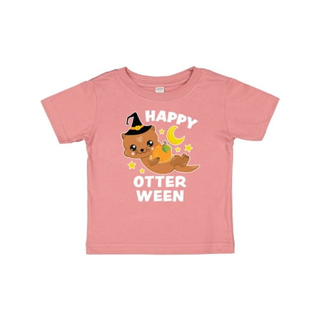 

Inktastic Halloween Happy Otterween with Pumpkin and Moon Gift Baby Boy or Baby Girl T-Shirt