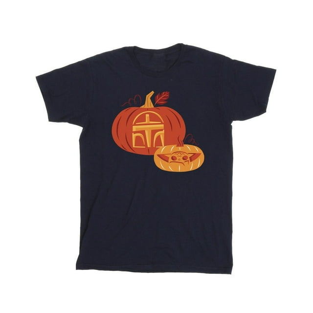 Star Wars: The Mandalorian T-Shirt en Coton pour Hommes avec Citrouille