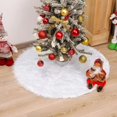thumbnail image 3 of Shoreew Faux Fur Christmas Tree Skirt White Furry Christmas Tree Skirt Thick Soft Plush Rug for Winter Holiday Xmas Party Decoration, 3 of 7