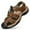 Brown, variant on New Leather Sandals Mens Outdoor Wading Leisure Sports First Layer Cowhide Beach Shoes