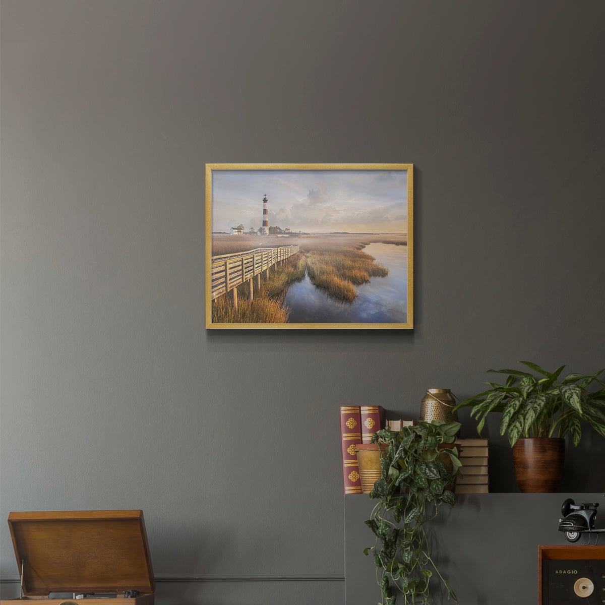 Private Path II by Mike Calascibetta - Restickable Framed Giclée Print