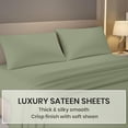 thumbnail image 2 of Kotton Culture 1000 TC Egyptian Cotton Full Size 16" Deep Bed Sheet Set Moss Color, 2 of 5