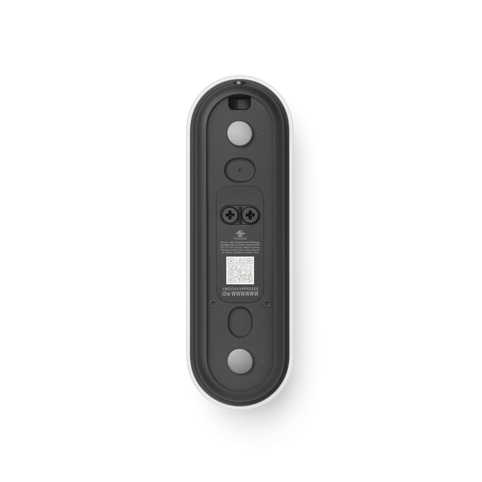 Google Nest Doorbell (Wired, 3rd Gen) - 2K Video and Gemini - Snow