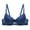 Blue, variant on Yyeselk Women's Mesh Lace Bra Underwire Full Coverage Push Up Bra Full Support Bra Adjustable Strap Comfort Everyday Bras Wine M