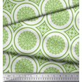 thumbnail image 2 of Soimoi Poly Georgette Fabric Floral Mandala Print Fabric by Yard 52 Inch Wide, 2 of 3
