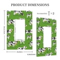thumbnail image 3 of Daiia Cows With Calfs Green Pattern Decorator Wall Plate Child Safe Outlet Cover, Switch and Outlet Covers,Size 1-Gang 5.0" x3.0" , Polycarbonate Thermoplastic-Style U, 3 of 6
