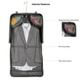 thumbnail image 4 of Travel Select Amsterdam Rolling Garment Bag, Navy, 4 of 8