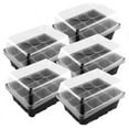 thumbnail image 1 of 5-Pack Seed Trays Seedling Starter Tray, Humidity Adjustable Plant Starter Kit with Dome and Base Greenhouse Grow Trays Mini Propagator for Seeds Growing Starting, 1 of 7