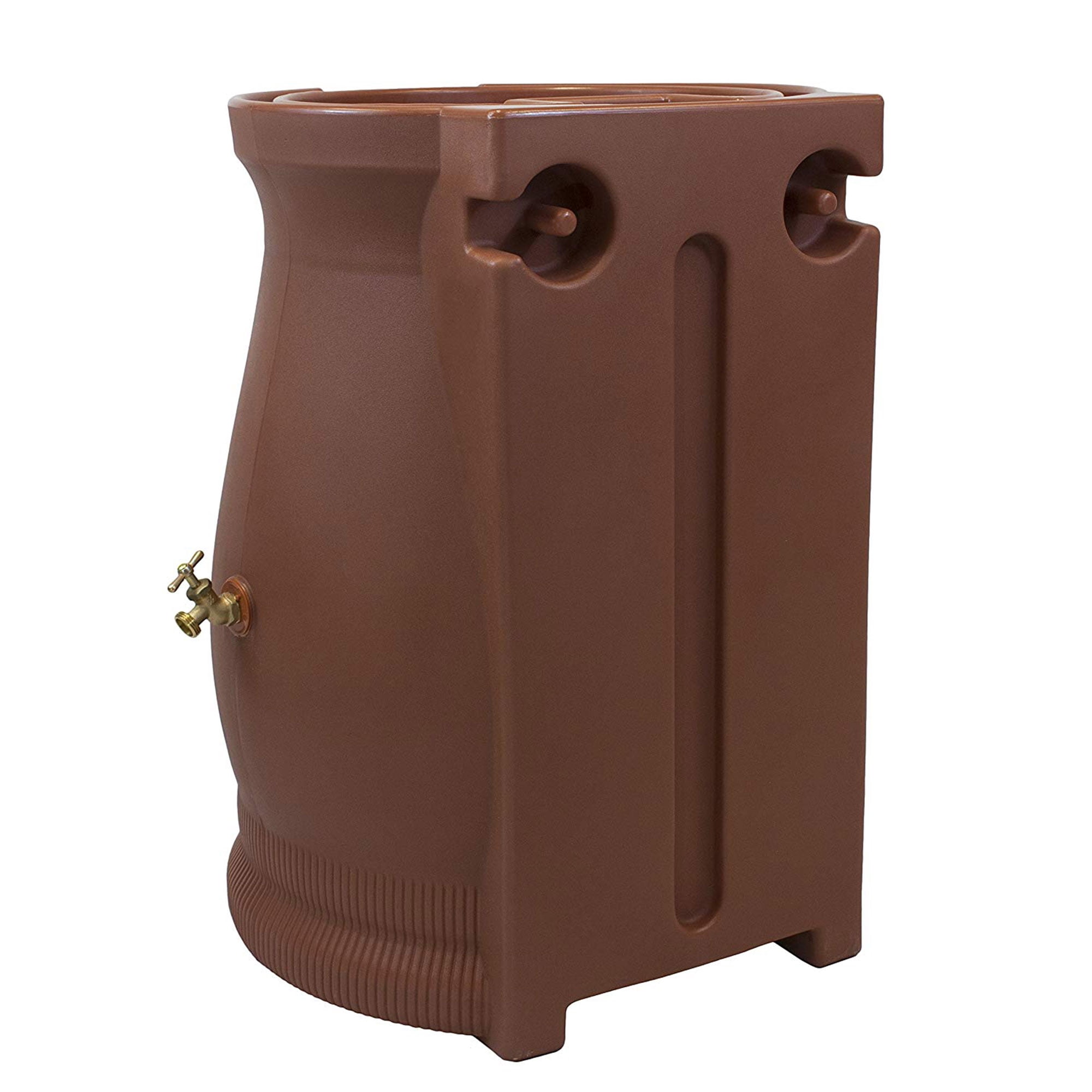 Good Ideas Rain Wizard 50 Gallon Rain Barrel Water Collector Urn, Terra Cotta