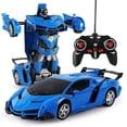 thumbnail image 1 of Coche robot de juguete Transforming con mando a distancia para niños, 1 of 1