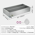 thumbnail image 3 of KFFKFF Evaporation Pan for Maple Syrup, Capacity of 47 Gallons, Produces 683 Servings of 8.8oz Syrup, Equipped with Thermometer and 1 Valve, Offers 3 Ways of Heating, 3 of 9