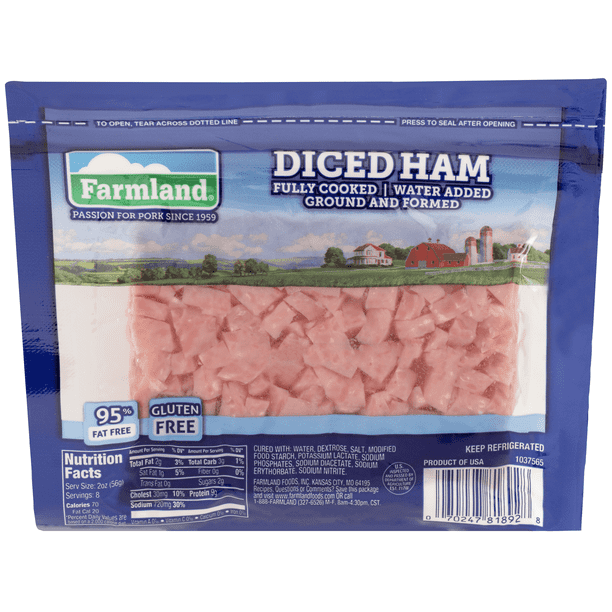 Farmland Fully Cooked Diced Ham, 16 oz
