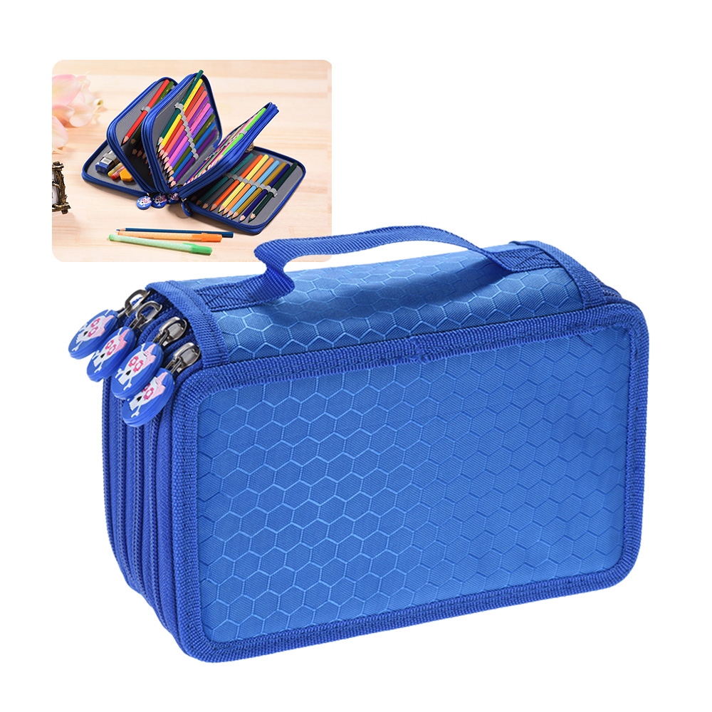 Multifunctional Large Capacity Painting Cosmetic Pencil Pen Brush Bag