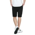thumbnail image 2 of Ma Croix Men's Slim Fit Stripe Color Zipper Accent Short Jogger, 2 of 3