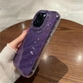 thumbnail image 4 of Compatible with iPhone 11 Pro for Women/Girls, Cute Glitter Bling Water Ripple Clear Anti-Scratch Shockproof Soft Curly Wave Phone Case for iPhone 11 Pro,Blue, 4 of 8